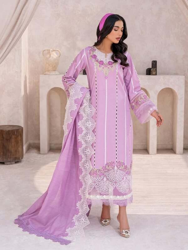 Parishay Embroidered Lawn Unstitched(3pc)