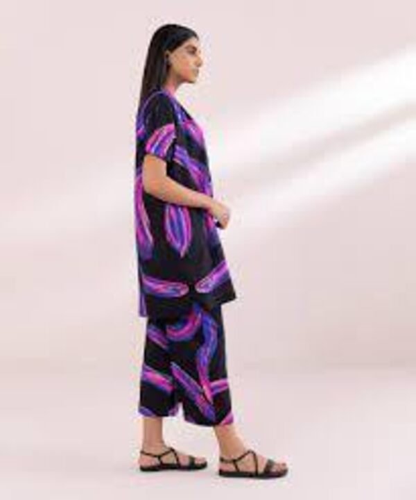 Sapphire Global Boxy shirt /Lawn (2Pc)