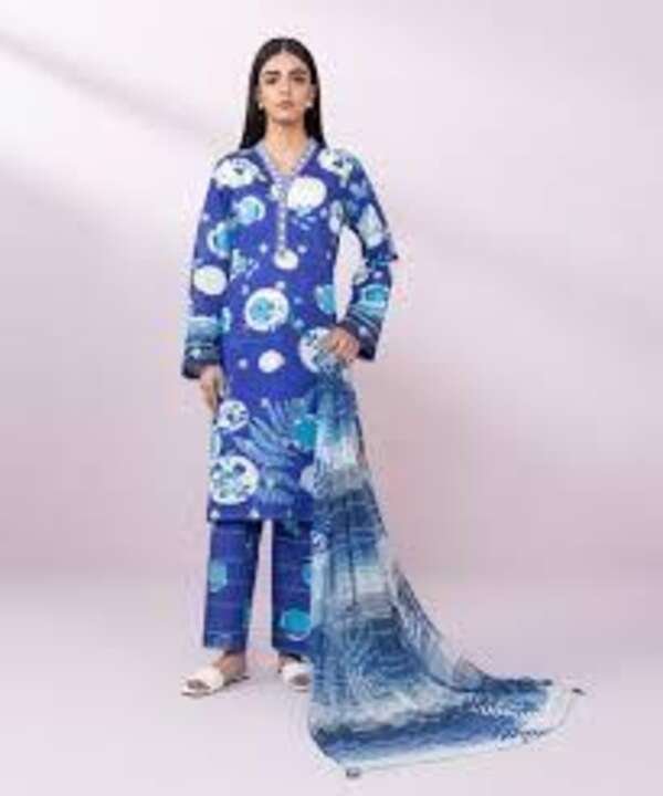 Sapphire Unstitched Lawn Printed 2 Pcs suit Sapphire Unstitched Lawn Printed 2 Pcs suit