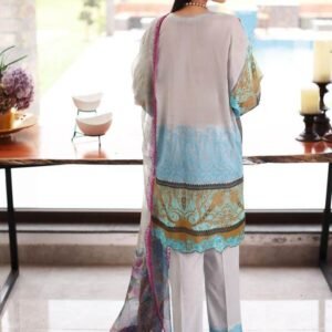 Lila By Sable Vogue Embroidered Lawn Suits Unstitched 2 Piece SV22L SAL-18-A - Summer Collection