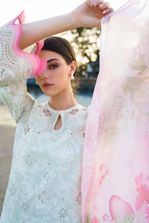 Baroque Embroidered Shifli 3-Piece Suit with Silk Dupatta UF-569