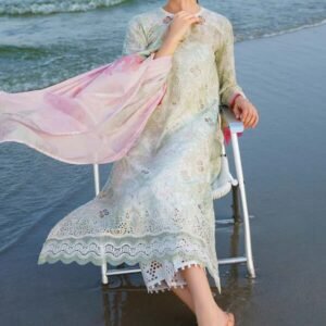 Baroque Embroidered Shifli 3-Piece Suit with Silk Dupatta UF-569