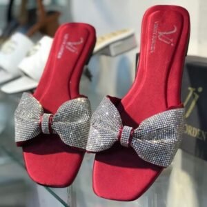 Vinny Jorden Women’s Slippers with Embellished Bow | Elegant, Comfortable Footwear