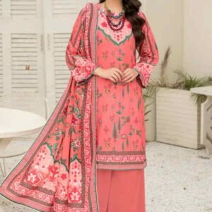 Hania & Minahil Printed Slub Khaddar 3pc Collection H&M-PR24-KDR-3PC-06
