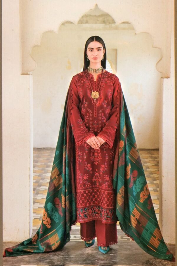RajBari Embroidered Khaddar Luxury 3PC