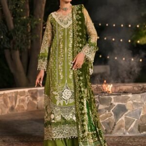 Mahnur Nazakat Embroidered Luxury Khaddar 3pc - Where Tradition Meets Elegance M-NAZ-EMB-3PC-D1