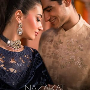 Mahnur Nazakat Embroidered Luxury Khaddar 3pc - Graceful and Timeless Elegance