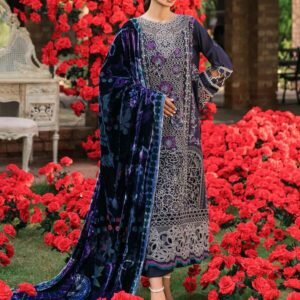 Mahnur Nazakat Embroidered Luxury Khaddar 3pc - A Timeless Piece for Winter Elegance M-NAZ-EMB-3PC-D11