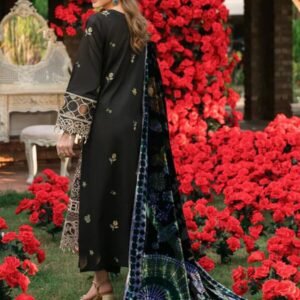 Mahnur Nazakat Embroidered Luxury Khaddar 3pc - A Statement of Elegance and Craftsmanship M-NAZ-EMB-3PC-D12