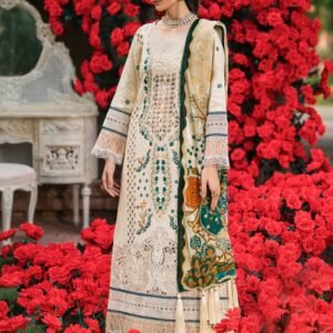 Mahnur Nazakat Embroidered Luxury Khaddar 3PC - Premium Winter Collection