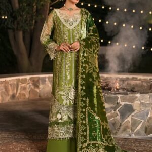 Mahnur Nazakat Embroidered Luxury Khaddar 3pc - Where Tradition Meets Elegance M-NAZ-EMB-3PC-D1