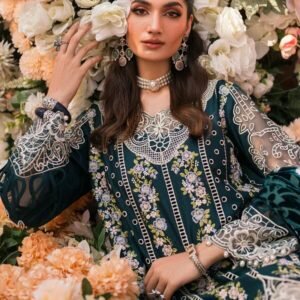 Mahnur Nazakat Embroidered Luxury Khaddar 3pc - Elegant Winter Collection