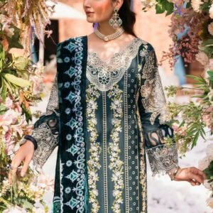 Mahnur Nazakat Embroidered Luxury Khaddar 3pc - Elegant Winter Collection