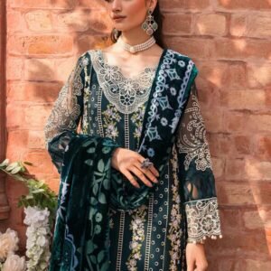 Mahnur Nazakat Embroidered Luxury Khaddar 3pc - Elegant Winter Collection