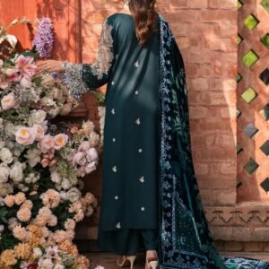 Mahnur Nazakat Embroidered Luxury Khaddar 3pc - Elegant Winter Collection