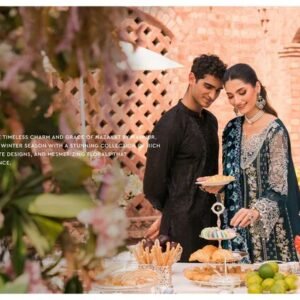 Mahnur Nazakat Embroidered Luxury Khaddar 3pc - Elegant Winter Collection