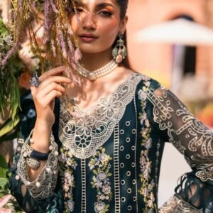 Mahnur Nazakat Embroidered Luxury Khaddar 3pc - Elegant Winter Collection