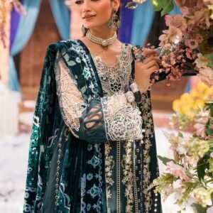 Mahnur Nazakat Embroidered Luxury Khaddar 3pc - Elegant Winter Collection