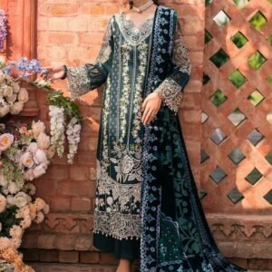Mahnur Nazakat Embroidered Luxury Khaddar 3pc - Elegant Winter Collection