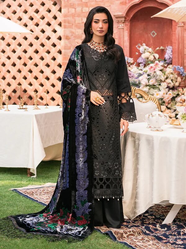 Mahnur Nazakat Embroidered Luxury Khaddar 3-Piece Suit - A True Winter Elegance Mahnur Nazakat Embroidered Luxury Khaddar 3-Piece Suit - A True Winter Elegance