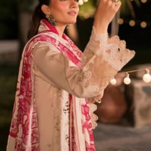 Mahnur Nazakat Embroidered Luxury Khaddar 3pc - Statement of Elegance SKU: M-NAZ-EMB-3PC-D8