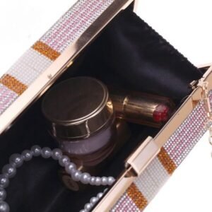 Dollar Clutch with Handle - Fully Diamond Embellished Statement Bag