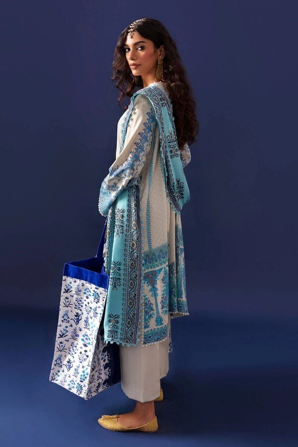 Sana Safinaz Ethnic Elegance 3-Piece Digital Printed and Embroidered Lawn Suit