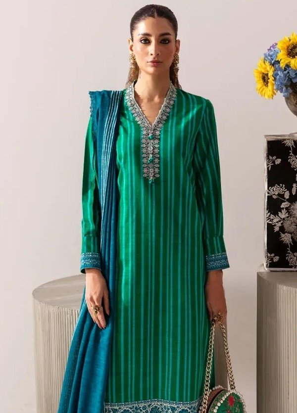 Sana Safinaz Unstitched Winter Collection 2023 – 3 Piece Embroidered Linen Suit