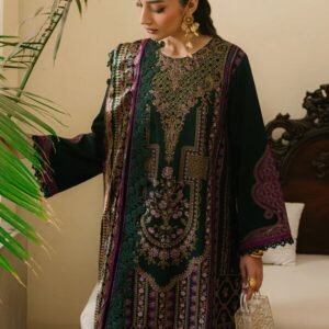 Olivia by Bin Iliyas - Exquisite 3-Piece Embroidered Suit with Luxurious Palachi Shawl 521 - A | 3 PC Kotrai