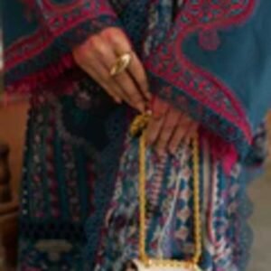 Olivia by Bin Iliyas - Luxurious 3-Piece Embroidered Suit with Elegant Palachi Shawl