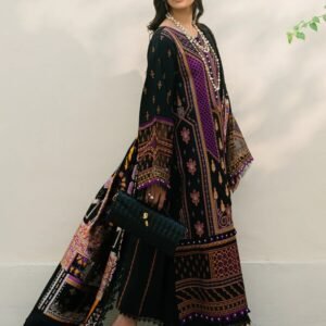 Olivia by Bin Iliyas - Elegant 3-Piece Embroidered Suit with Luxurious Palachi Shawl 522-B | 3 PC Kotrai